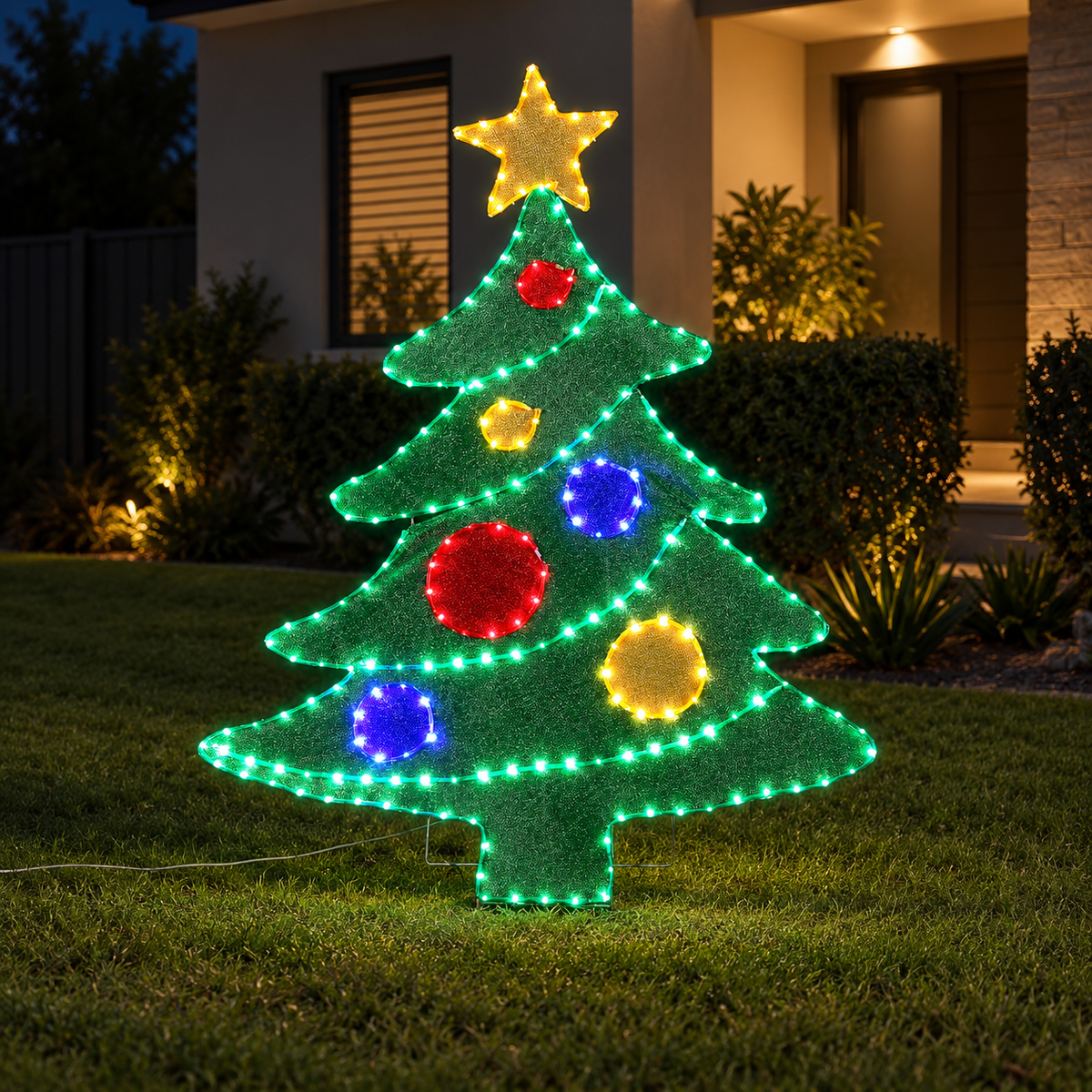 150CM Christmas Tree Motif with 220 White LEDs