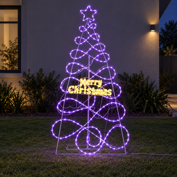 6FT Christmas Tree Light Motif with Remote Control