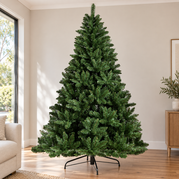 8FT Green Fir Christmas Tree with 1225 Tips
