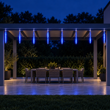 7M Blue LED Meteor Shower Icicle Christmas Lights – 288 LEDs