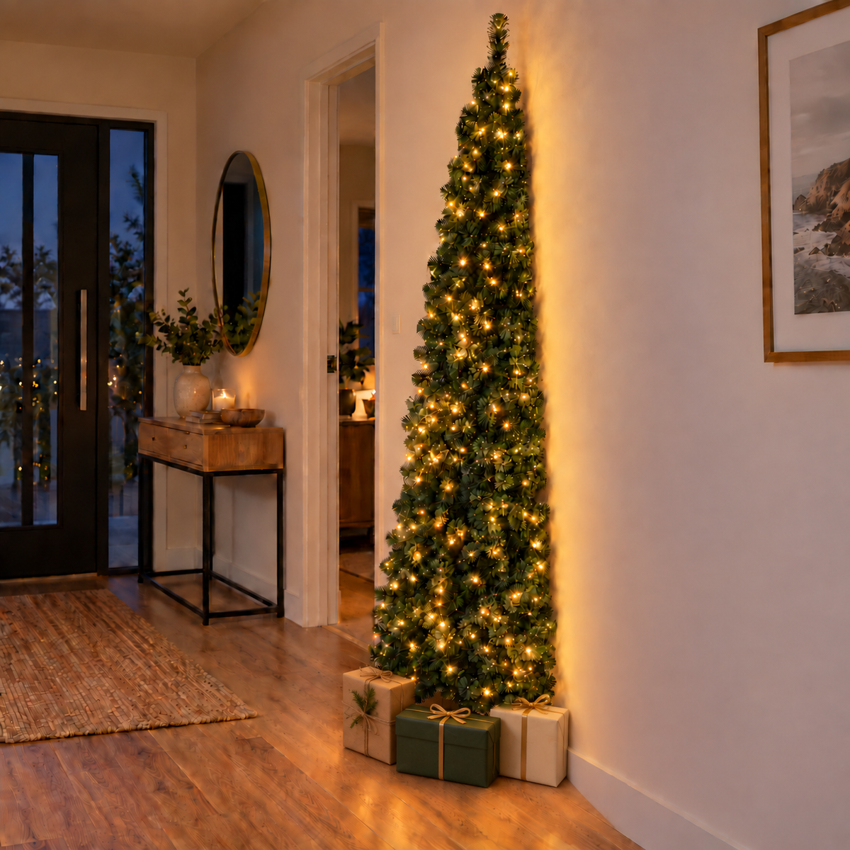 7FT Half Christmas Tree with 250 LED Lights