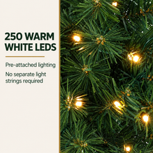 7FT Half Christmas Tree with 250 LED Lights