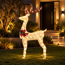1.5M Light-Up Reindeer with 100 Warm White LEDs