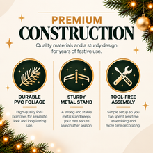 8FT Premium Green Pine Christmas Tree with 2100 Tips