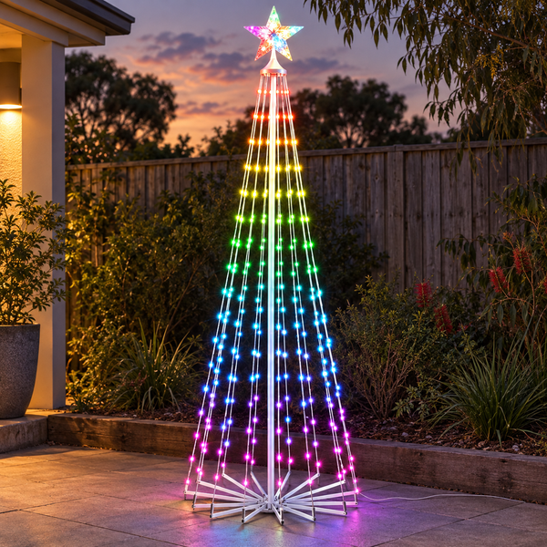6FT RGB LED Christmas Tree with App Control & Remote