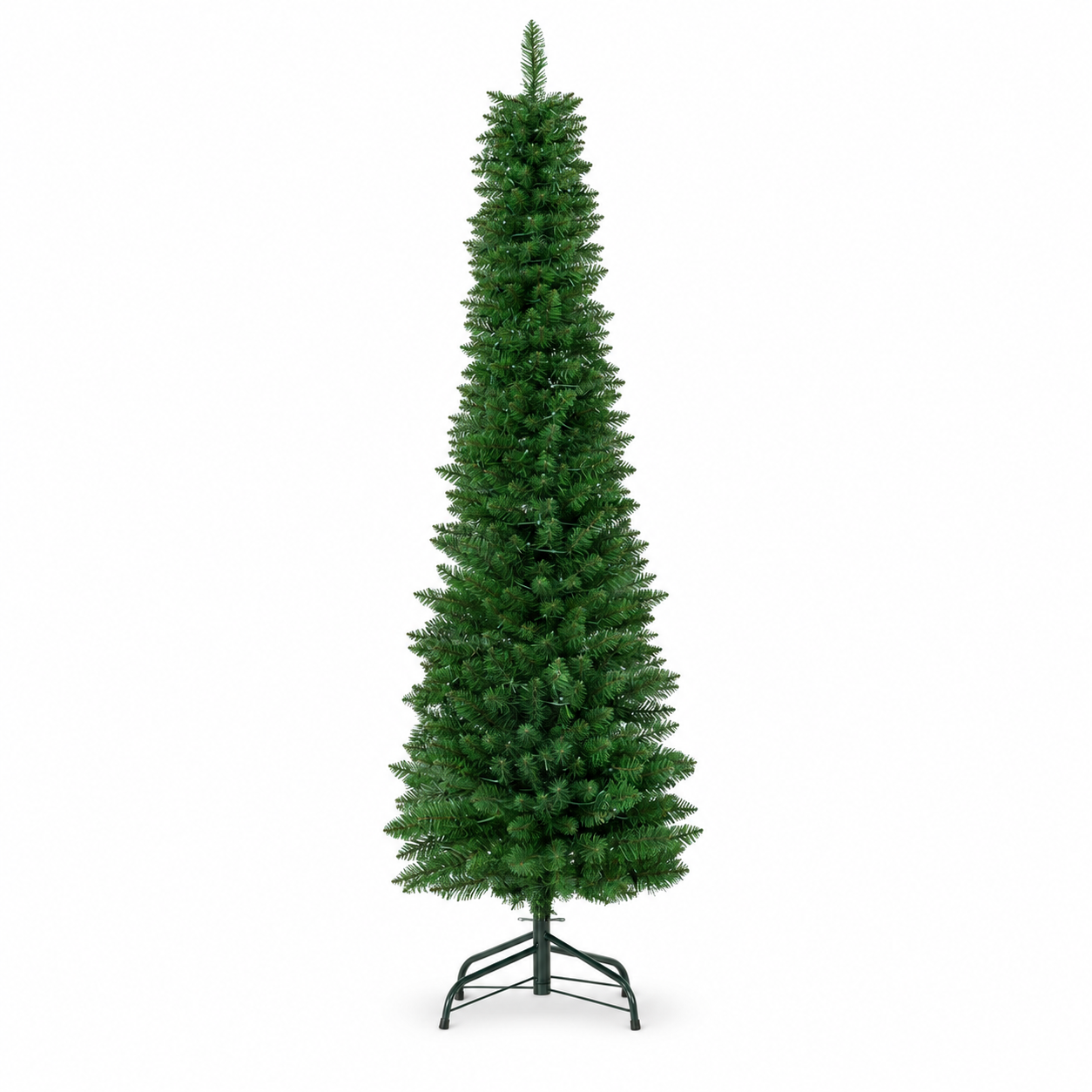 6FT Slim Pre-Lit Christmas Tree with 200 Warm White LEDs