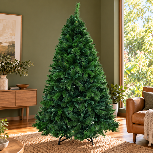 7FT Premium Green Pine Christmas Tree with 1584 Tips