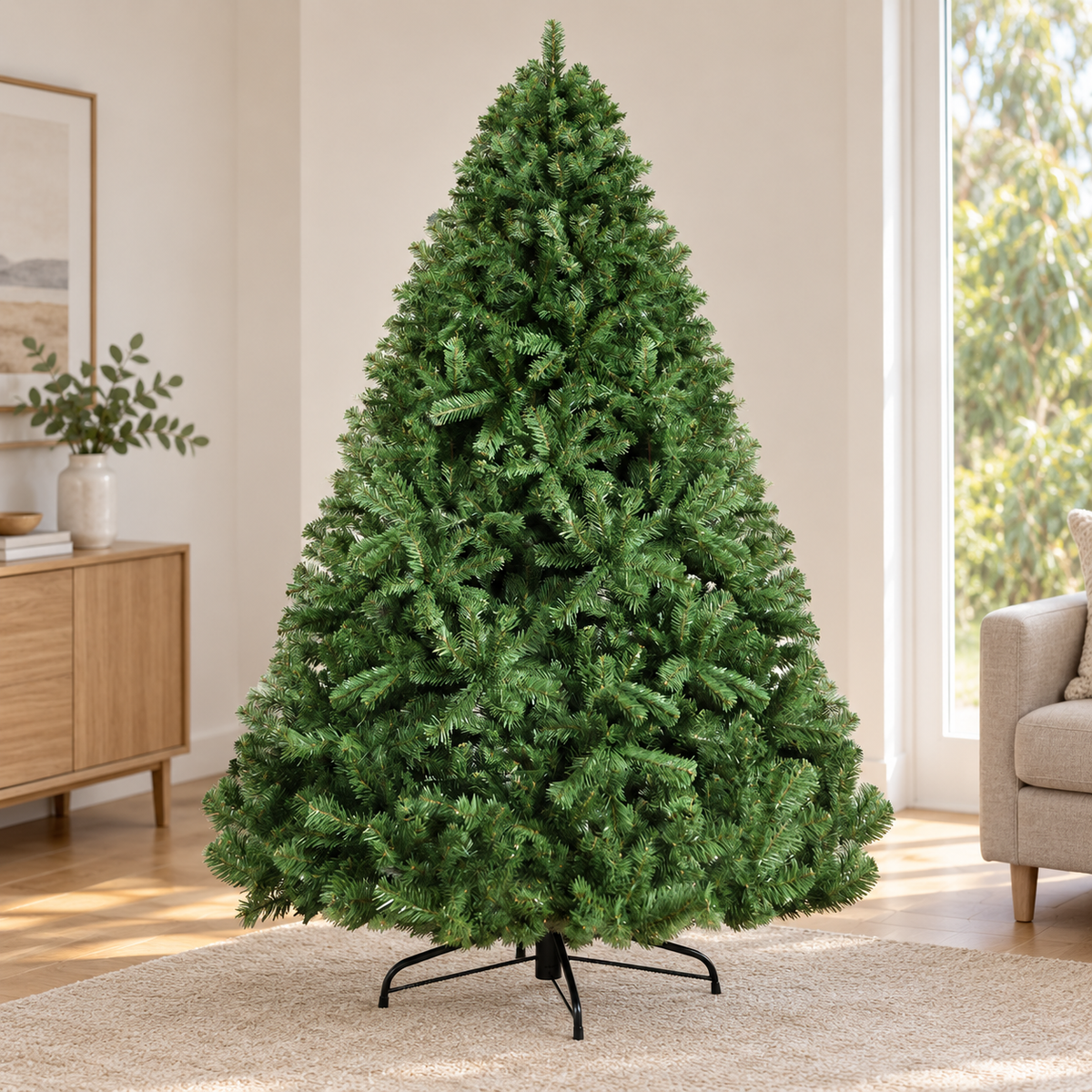 7FT Green Fir Christmas Tree with 1250 Tips
