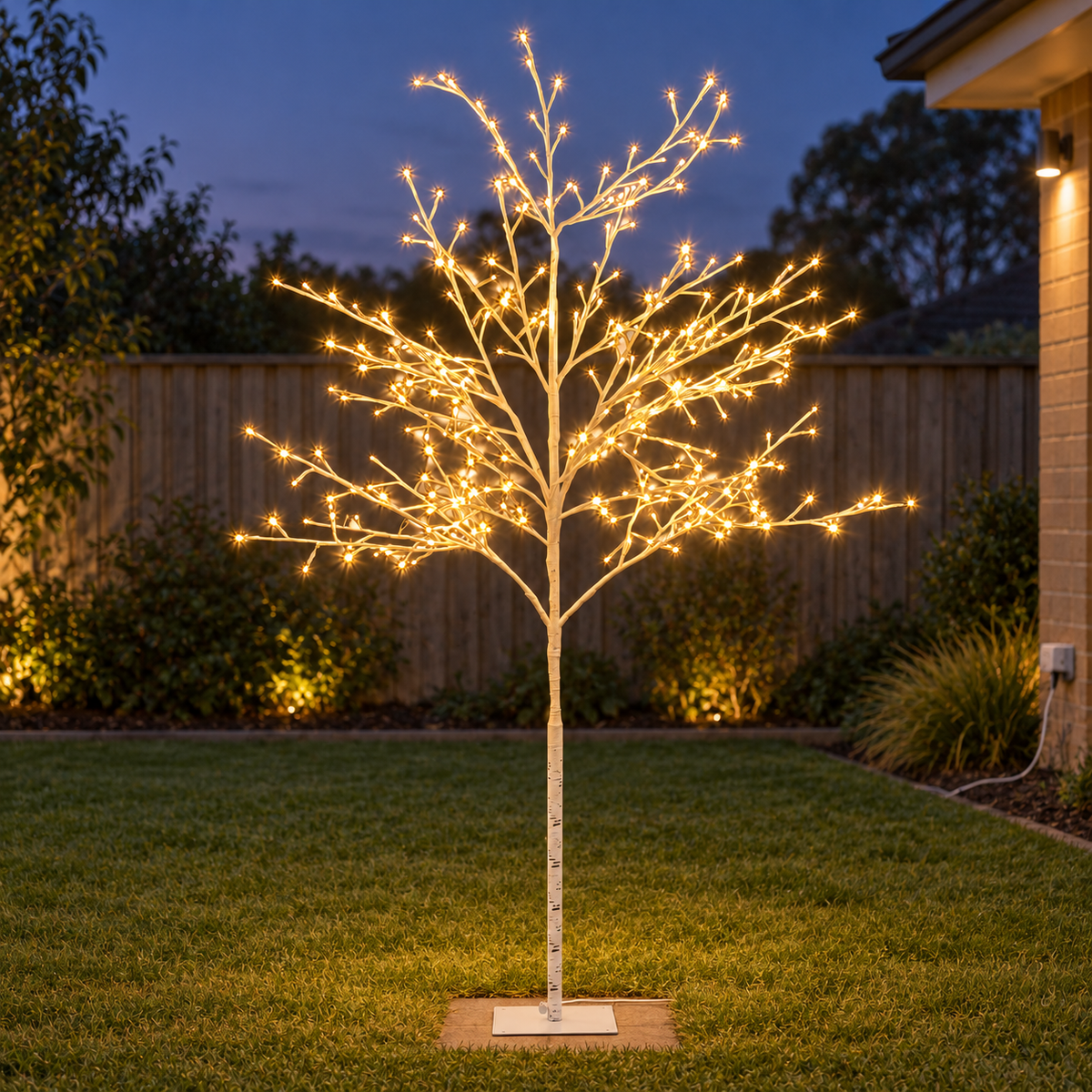 5FT Warm White LED Twig Christmas Tree – 304 LEDs