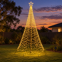 12FT Solar LED Christmas Tree with 800 Warm White LEDs