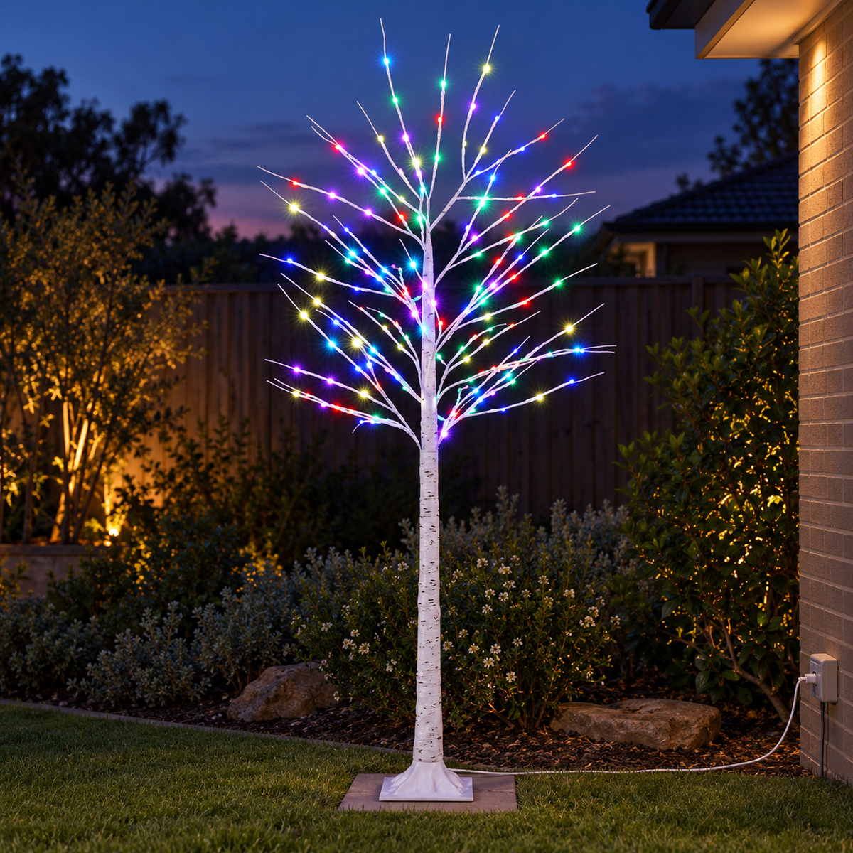 6FT RGB LED Twig Christmas Tree with Remote Control