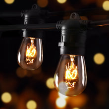20M Outdoor Festoon String Lights with Replacement Bulbs