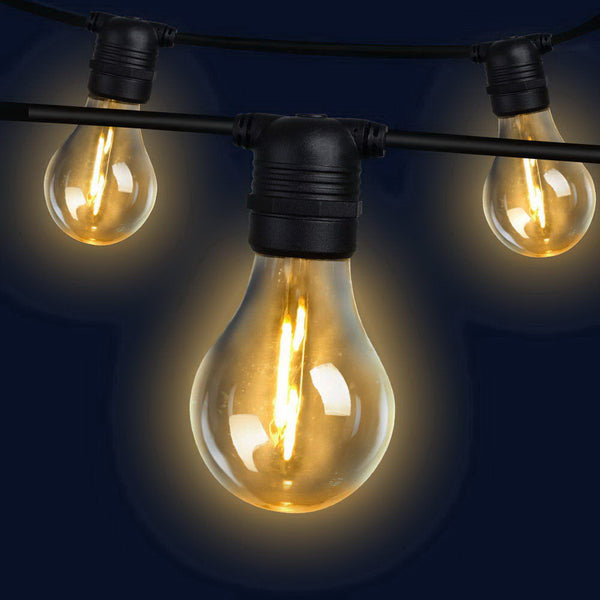 23M Outdoor Warm White Festoon String Lights