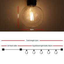 50M LED Festoon String Lights with 50 Warm White Bulbs