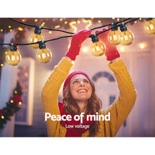 50M LED Festoon String Lights with 50 Warm White Bulbs