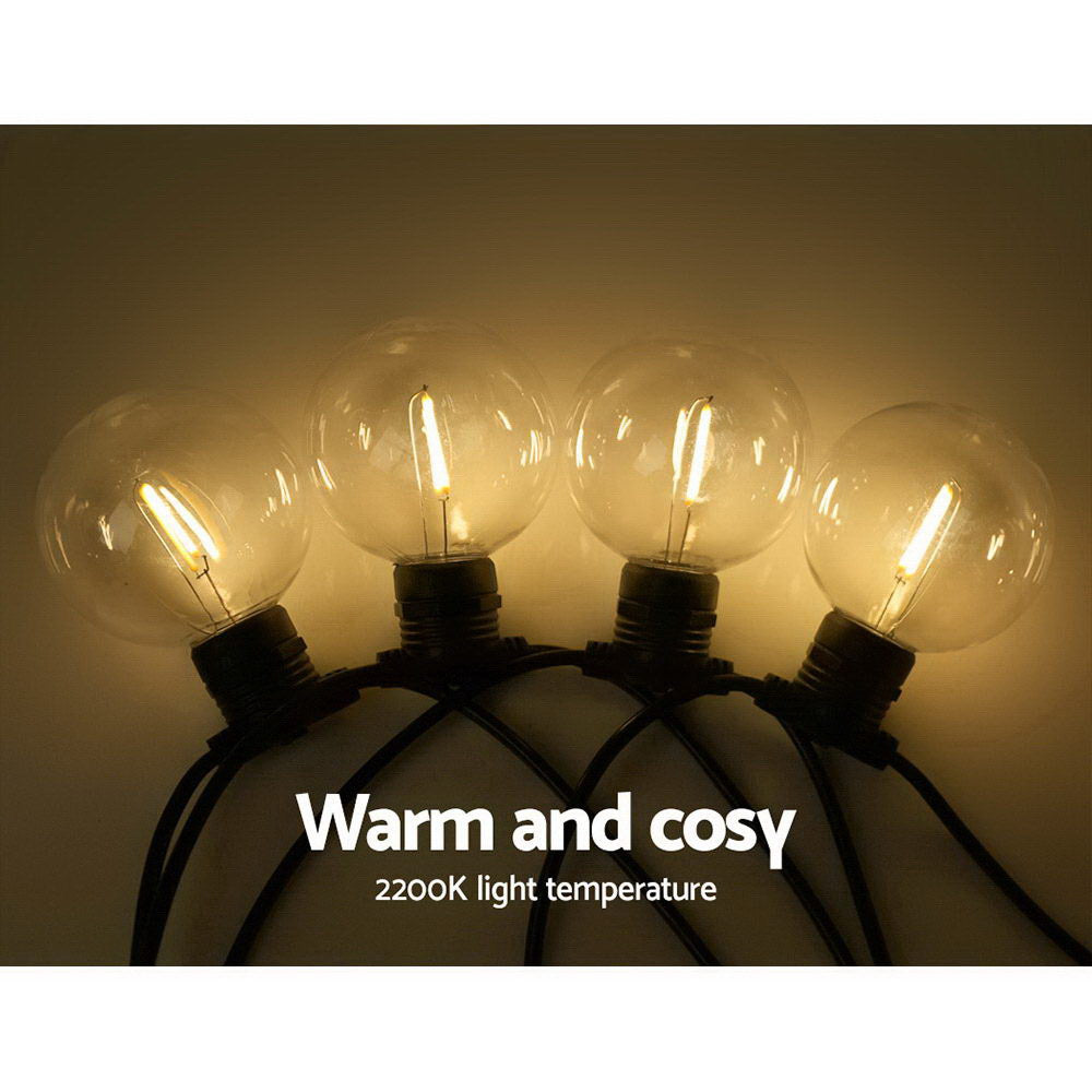 77M Outdoor Warm White Festoon String Lights