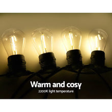 86M LED Festoon String Lights – 90 Bulbs, Warm White