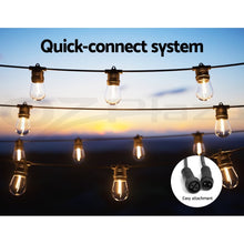 82M Festoon String Lights with 90 Warm White Bulbs