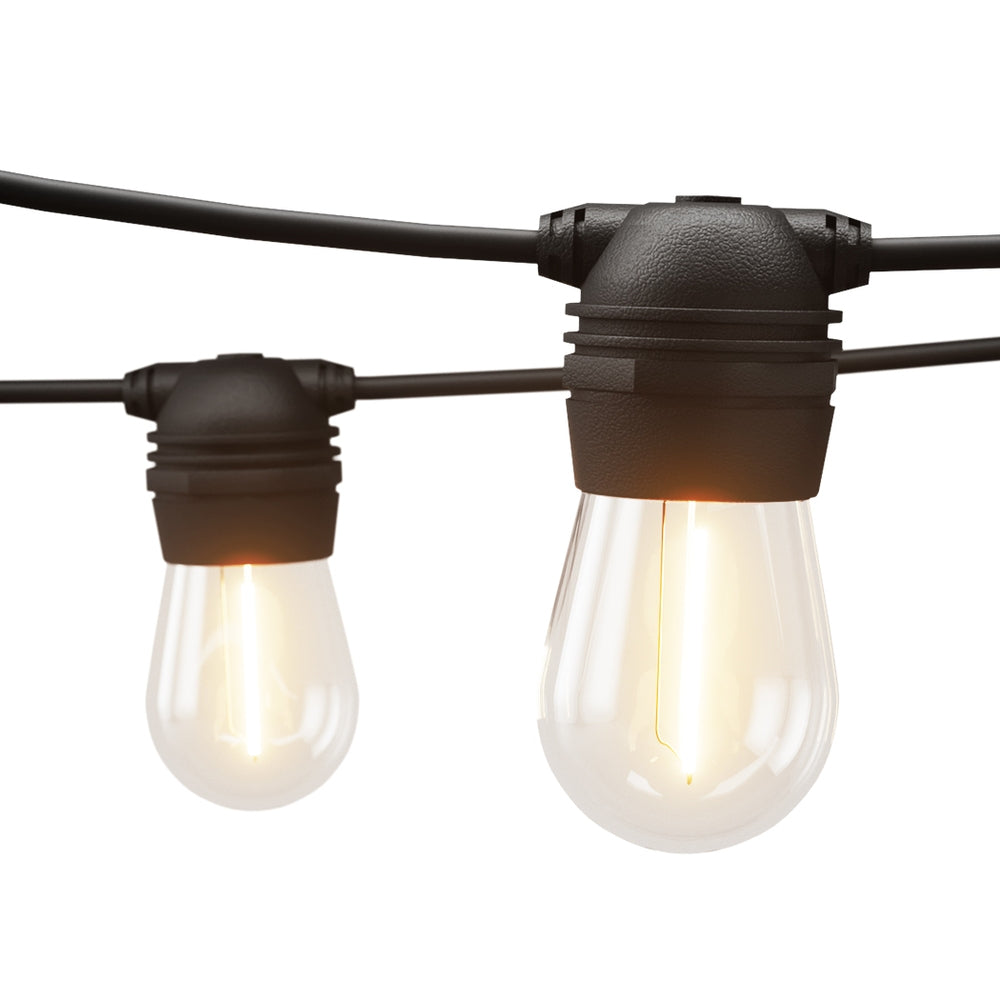 68M Solar Festoon String Lights with 70 Warm White Bulbs