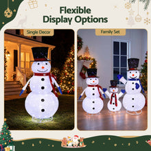 Snowman Family Christmas Light Decoration Set with 330 LEDs