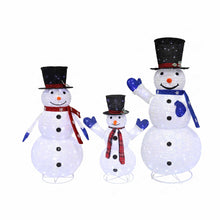 Snowman Family Christmas Light Decoration Set with 330 LEDs