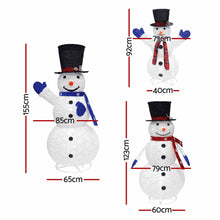 Snowman Family Christmas Light Decoration Set with 330 LEDs