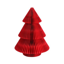 47CM Red Foldable Paper Christmas Tree with Star Topper & Ornament Set
