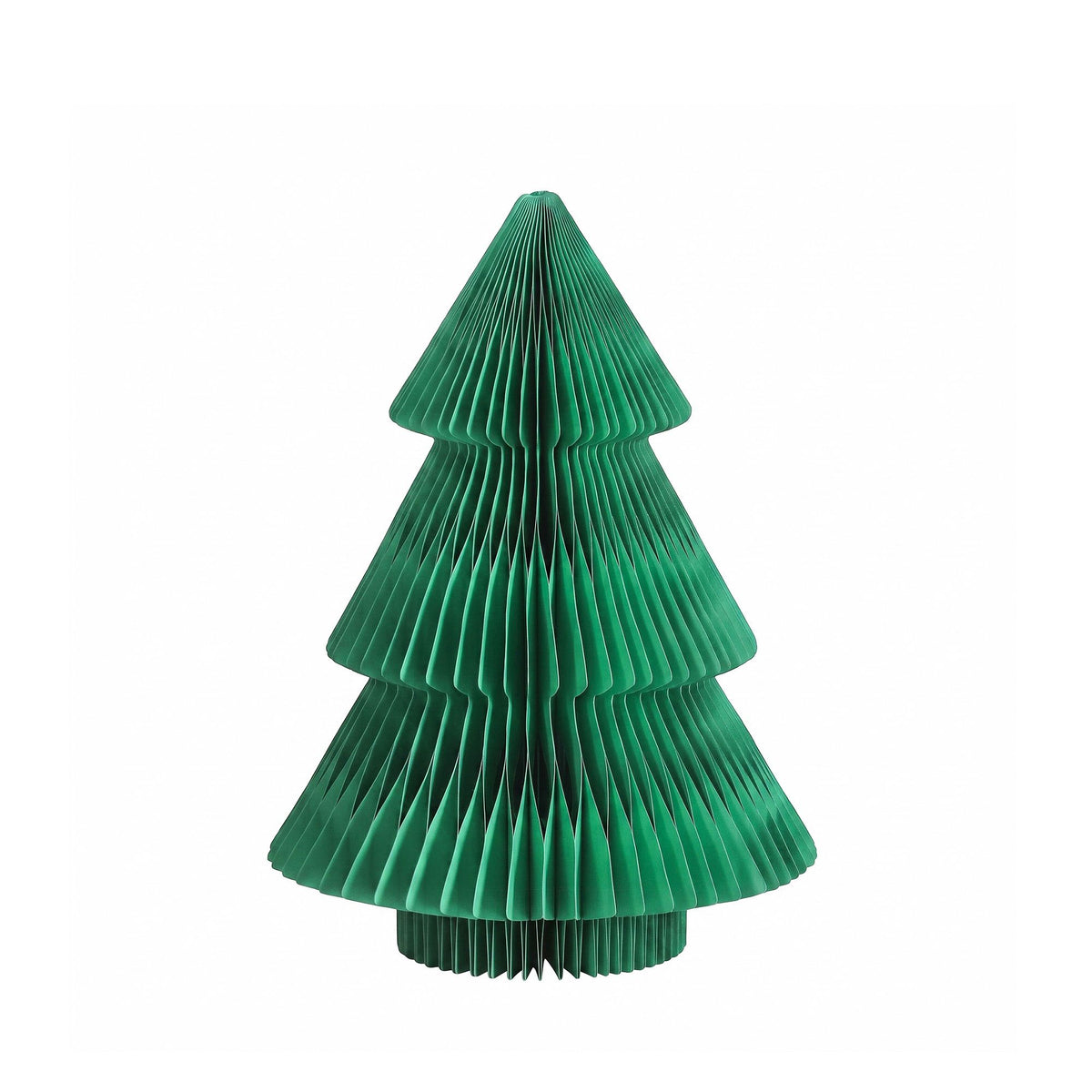 61CM Green Foldable Paper Christmas Tree with Star Topper & Ornament Set