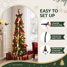 5FT Pre-Lit Pop-Up Christmas Tree with 80 LED