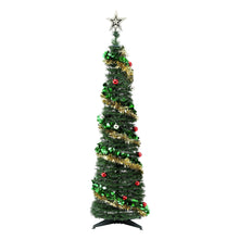 5FT Pre-Lit Pop-Up Christmas Tree with Star Topper & 50 LED