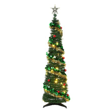 5FT Pre-Lit Pop-Up Christmas Tree with Star Topper & 50 LED