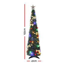 5FT Pre-Lit Pop-Up Christmas Tree with 50 Multicolour LED