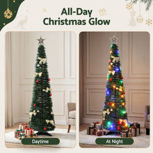 5FT Pre-Lit Pop-Up Christmas Tree with 50 Multicolour LED