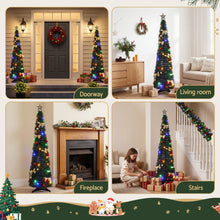 5FT Pre-Lit Pop-Up Christmas Tree with 50 Multicolour LED