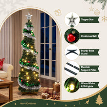 5FT Pre-Lit Pop-Up Christmas Tree with 50 Warm White LED