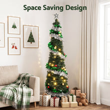 5FT Pre-Lit Pop-Up Christmas Tree with 50 Warm White LED