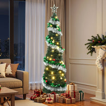 5FT Pre-Lit Pop-Up Christmas Tree with 50 Warm White LED