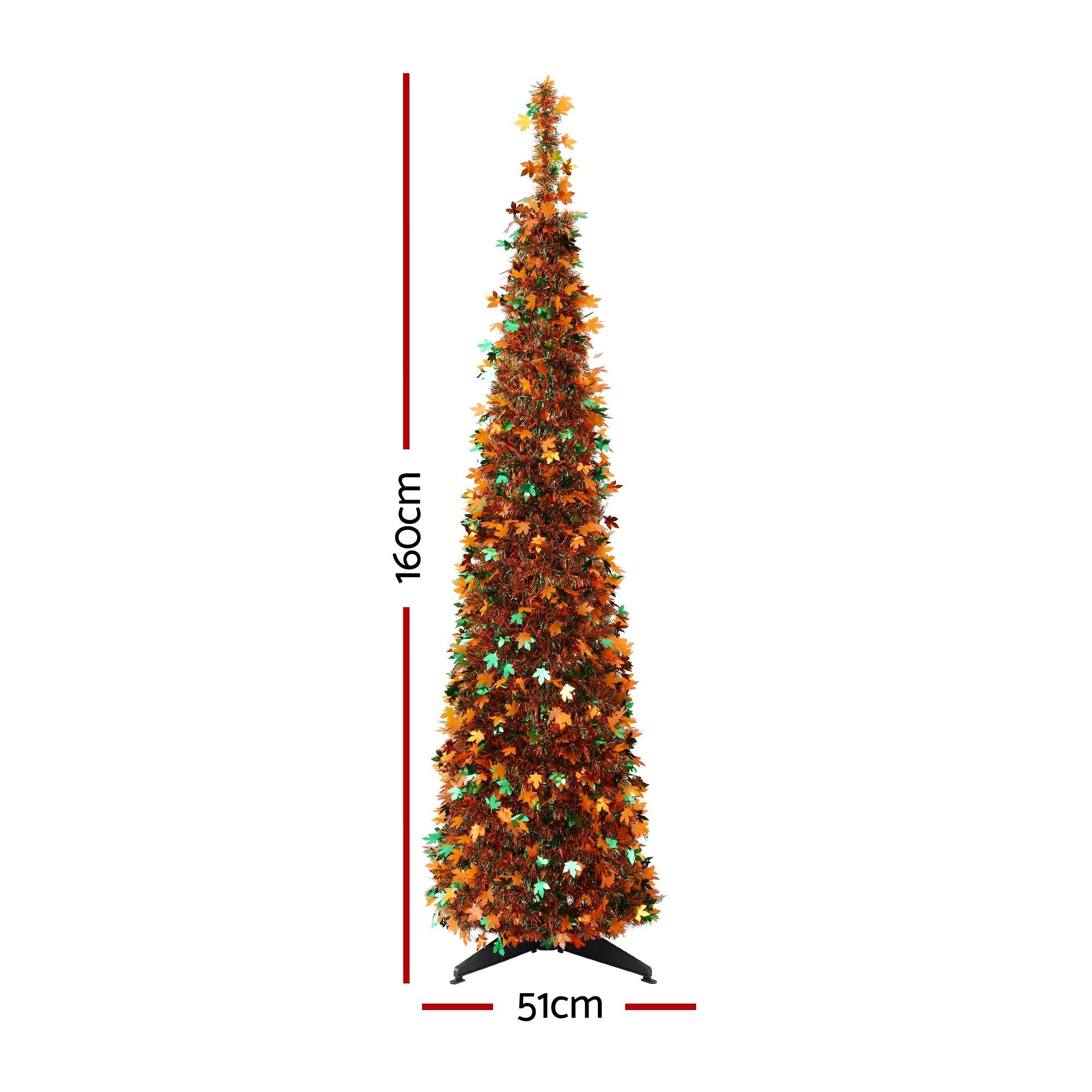 5FT Gold Maple Leaf Pop-Up Christmas Tree