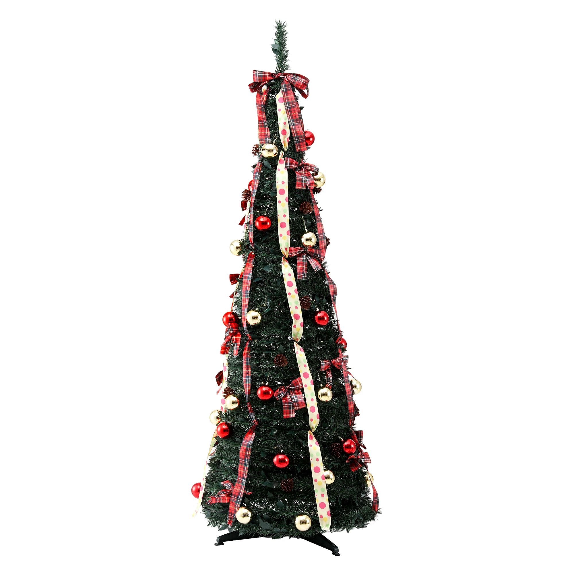 6.5FT Pre-Lit Pop-Up Christmas Tree with 150 LED