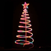 145cm Multi Colour Spiral Christmas Tree Motif Light – LED Rope