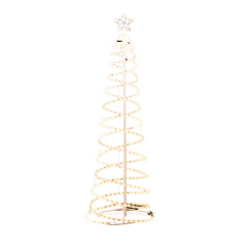 185cm Spiral Christmas Tree Motif Light – Warm White LED Rope