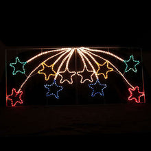 2.2M Animated 10 Star Christmas Motif Light – Multi Colour LED Rope