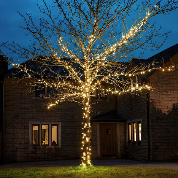 60M Warm White String Christmas Lights – 1200 LEDs