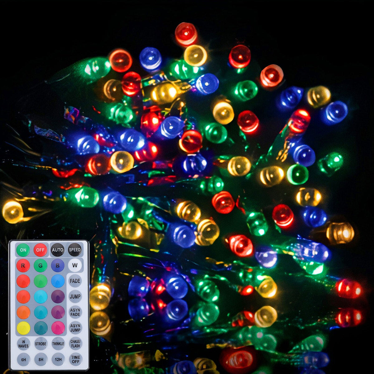 30M Colour Changing Christmas Lights – 300 LED with Remote