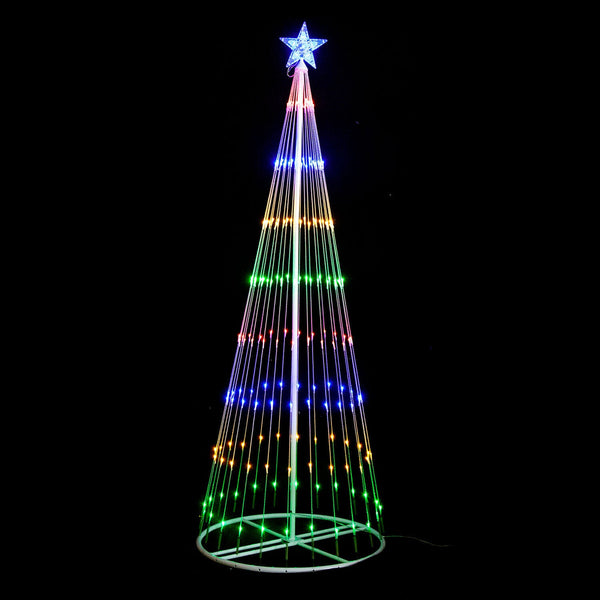 5.3 FT Circling LED Christmas Tree – 198 LED Multi Colour