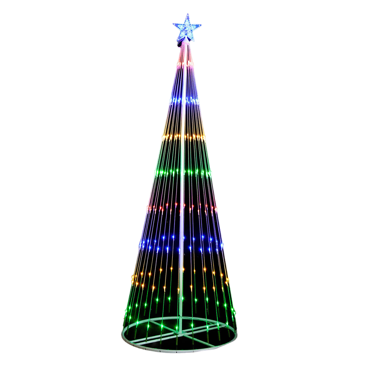 5.3 FT Circling LED Christmas Tree – 198 LED Multi Colour