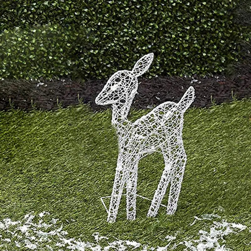 LED Reindeer Family Christmas Decoration – 3 Piece Acrylic Set