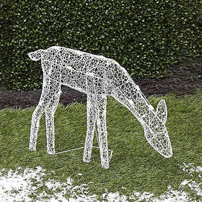 LED Reindeer Family Christmas Decoration – 3 Piece Acrylic Set