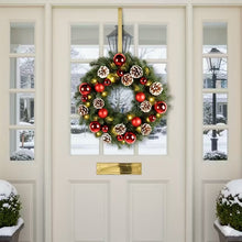 40cm Pre-Lit Christmas Wreath – 40 LED Battery Operated