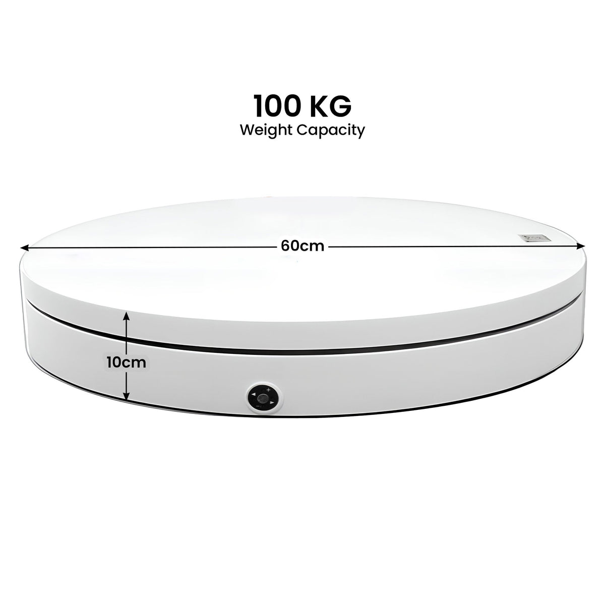 60CM White Commercial Rotating Display Turntable – 100KG